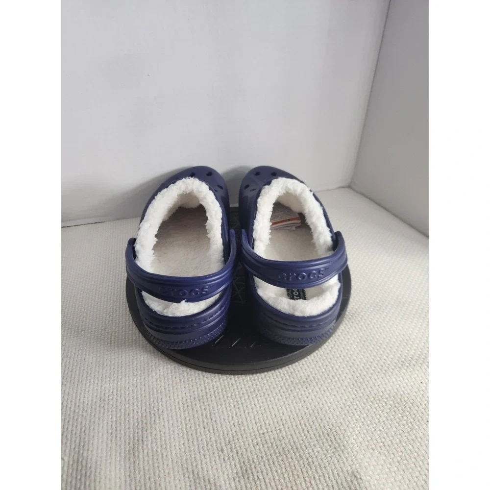 NWT Baya Sherpa Lined Crocs Clog Relaxed‎ Fit Navy Men's 7 Womens 9 Authentic